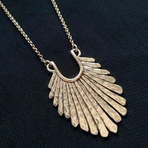 Lucky Brand Hammered Gold Necklace